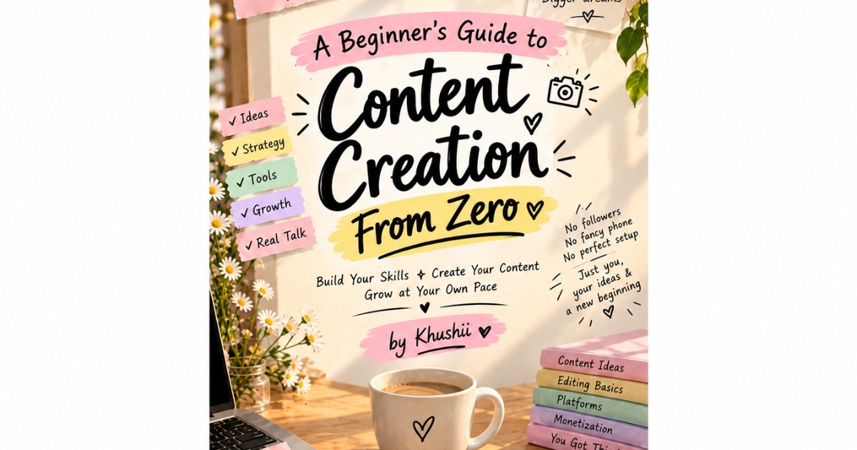 Content Creation From Zero – Beginner’s Complete Guide 📱✨
