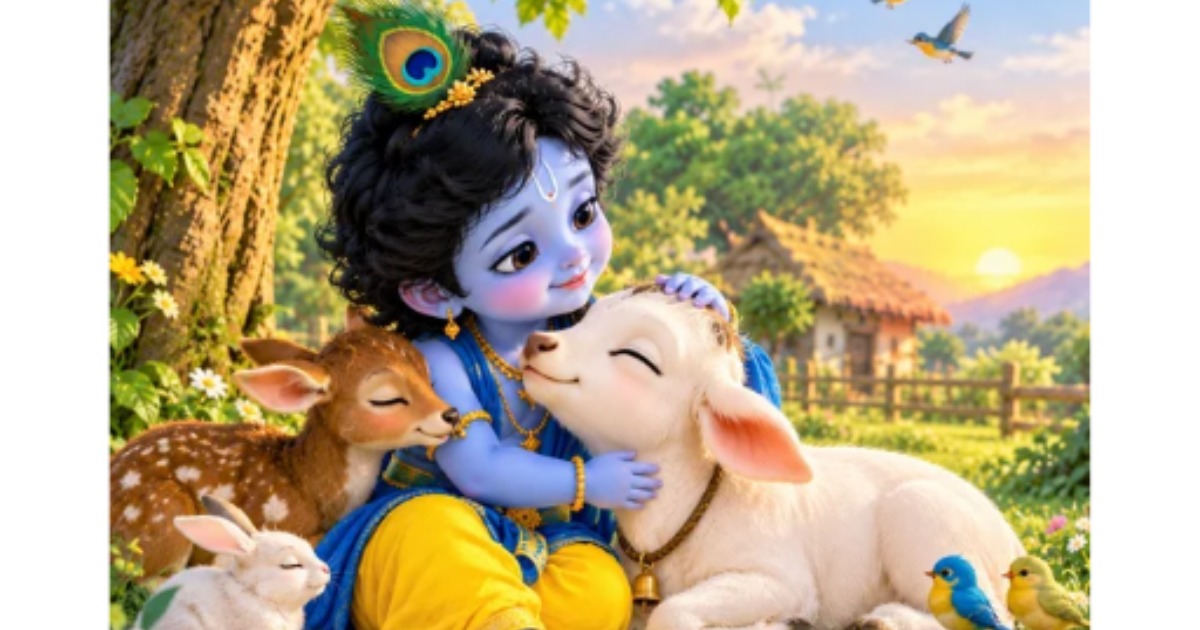 “ಮುದ್ದು ಕೃಷ್ಣ ಮತ್ತೆ ಪುಟ್ಟ ಕರು”, image 2