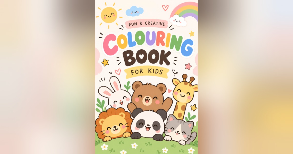 Kids Colouring Book 🎨🐻