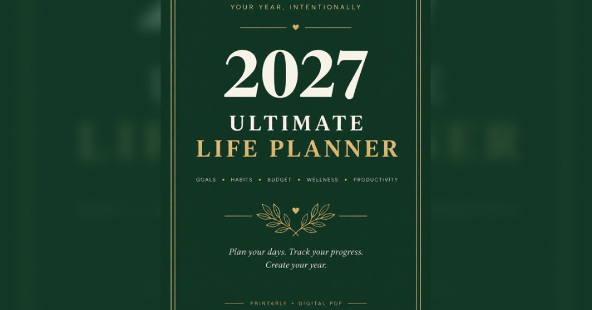 2027 Ultimate Life Planner | Digital & Printable Planner, image 2