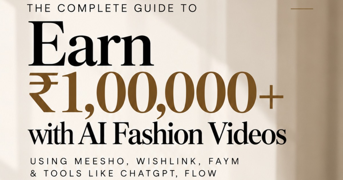 Meesho affiliate marketing using ai, master class
