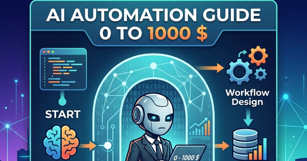 Ai Automation guide 0 to 1000$ Roadmap