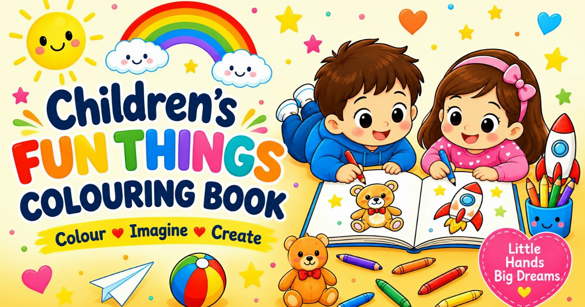 🎨 Children's Fun Things Colouring Book, image 3