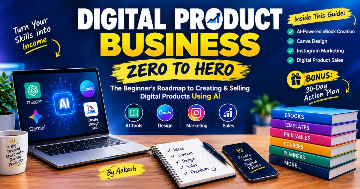 Digital Product Business β Zero to Hero | Beginner's Guide