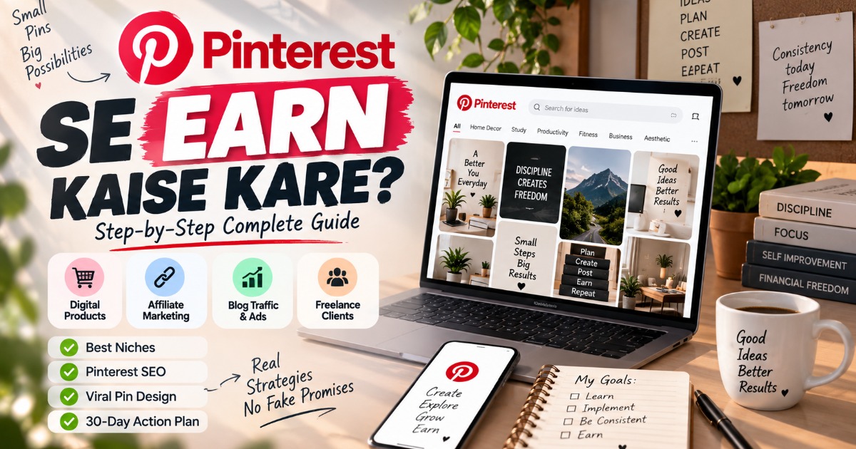 Pinterest Se Earn Kaise Kare? π° | Step-by-Step Complete Guide 2026