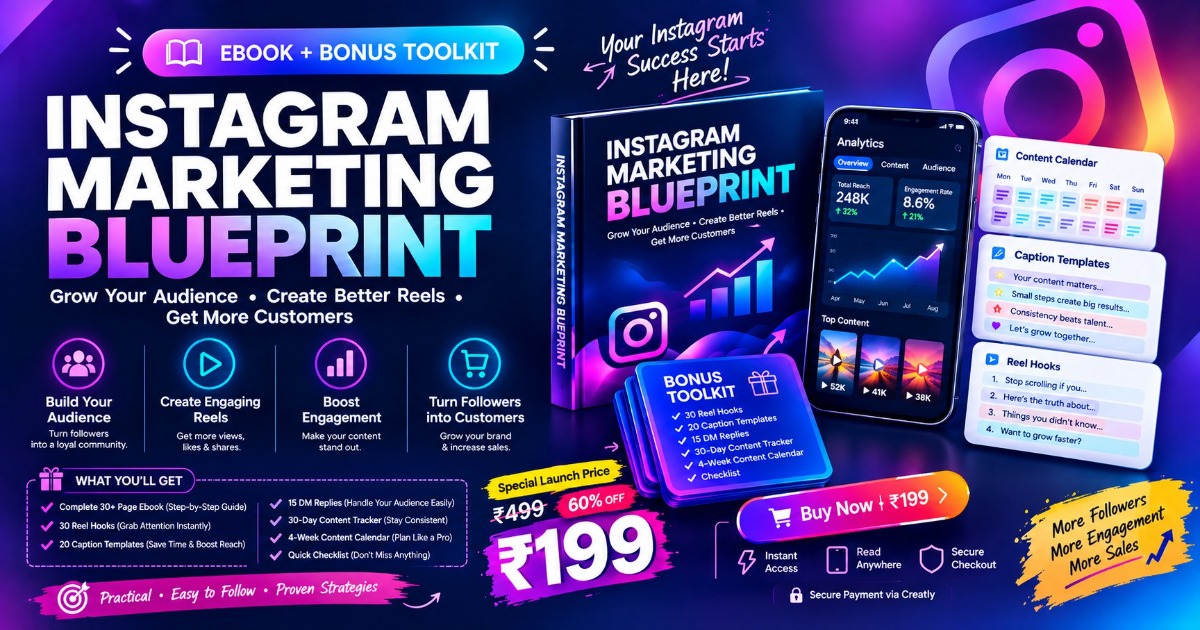 Instagram Marketing Blueprint — Ebook + Bonus Toolkit