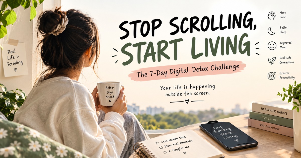 Stop Scrolling, Start Living — The 7-Day Digital Detox Challenge