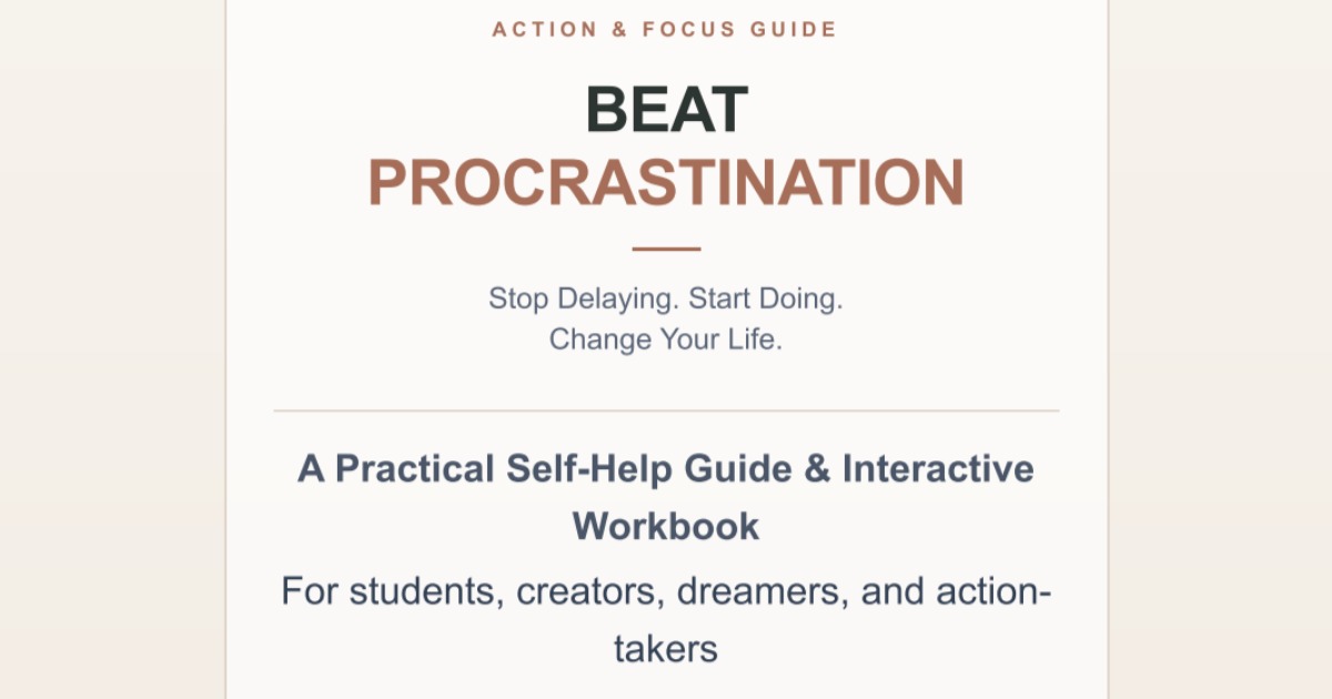 BEAT PROCRASTINATION Stop Delaying. Start Doing. Change Your Life., image 2