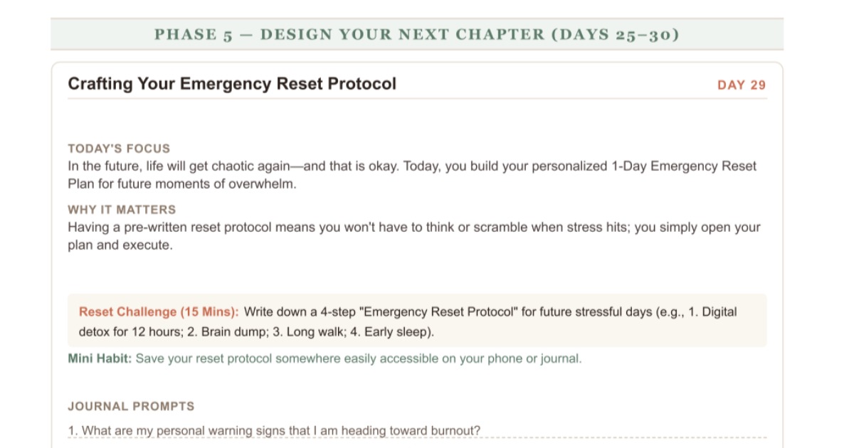 THE 30-DAY LIFE RESET, image 3