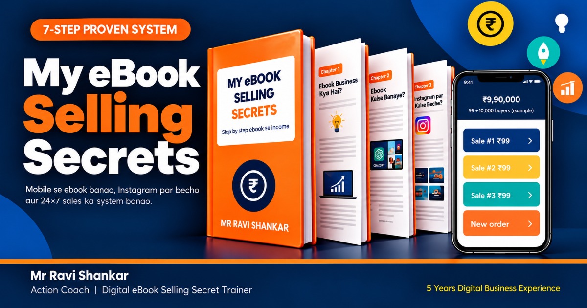 My Ebook Selling Secret  in  7 Step