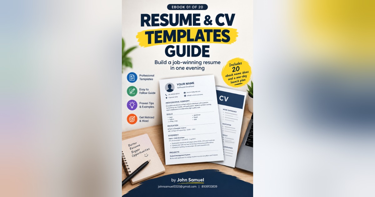 Resume and Cv ideas