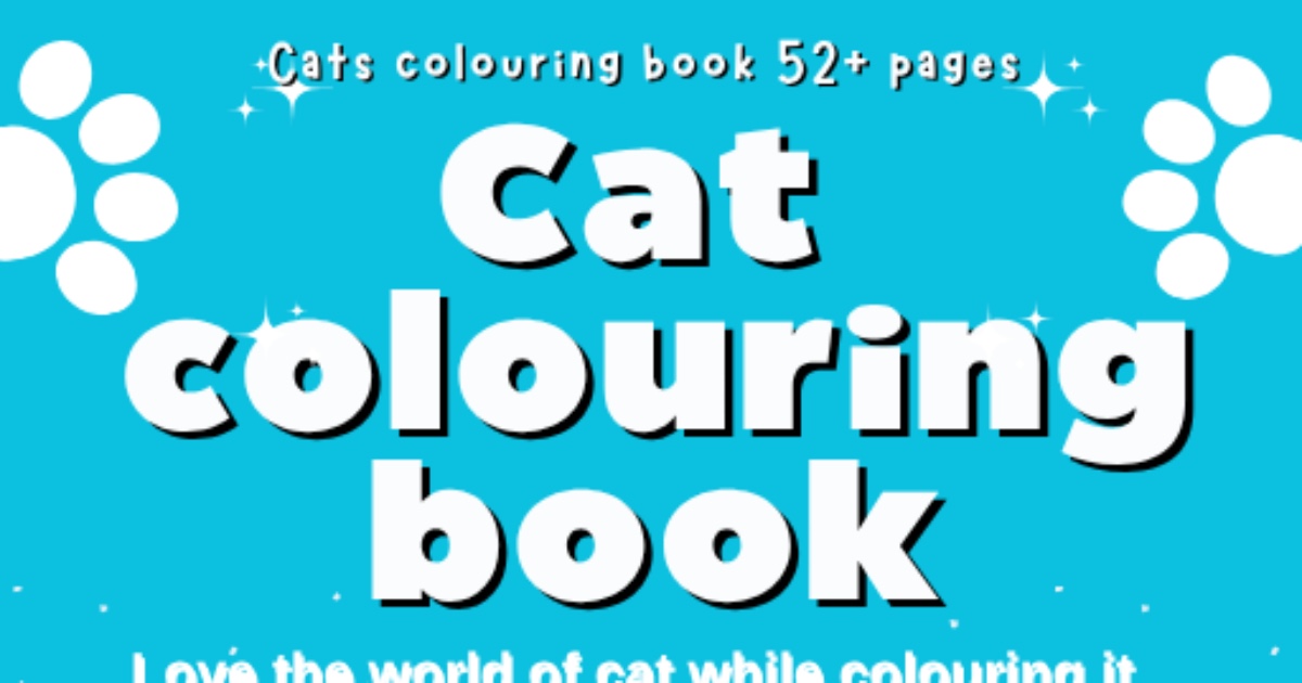 Cozy Cat Coloring Book | 52 Printable Pages | Cute Cat Scenes | Adult & Kids Coloring | Instant Download PDF