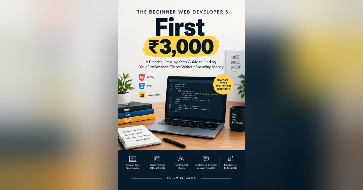 The Beginner Web Developer’s First ₹3,000 | Beginner Freelancing E-book