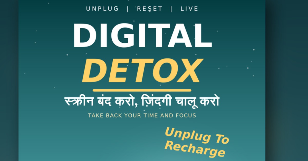 Digital Detox: Break Free From Screen Addiction, Reduce Distractions & Reclaim Your Time