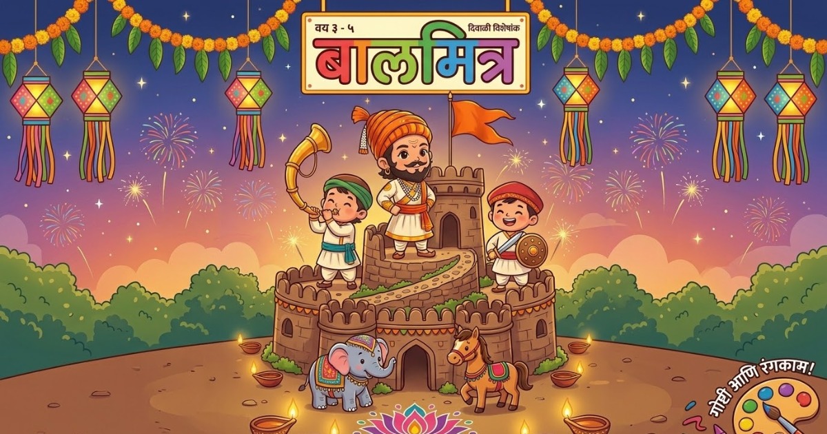 बालमित्र दिवाळी विशेषांक : माझा छोटा किल्ला (गोष्टी आणि रंगभरण मॅगझिन | वय ३ ते ५ वर्षे)