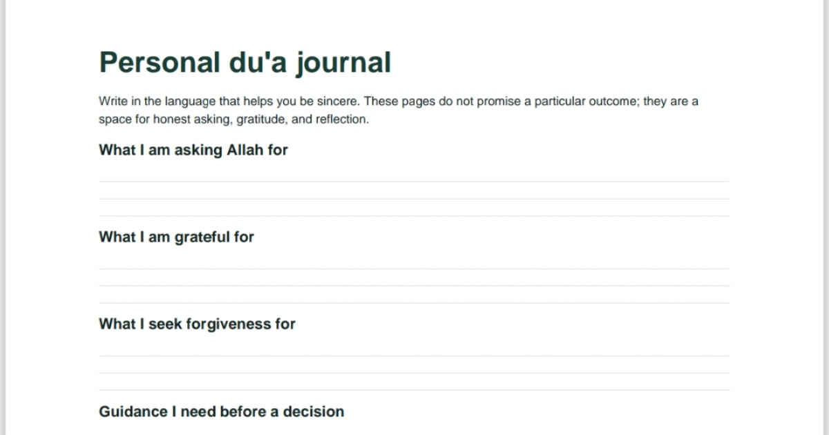 30 Days - Deen & Dunya Journal, image 3