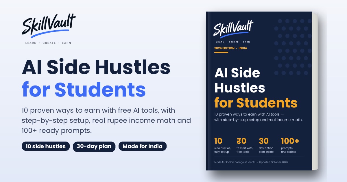 AI Side Hustles for Students: 10 Ways to Earn With AI Tools (2026 India Edition)