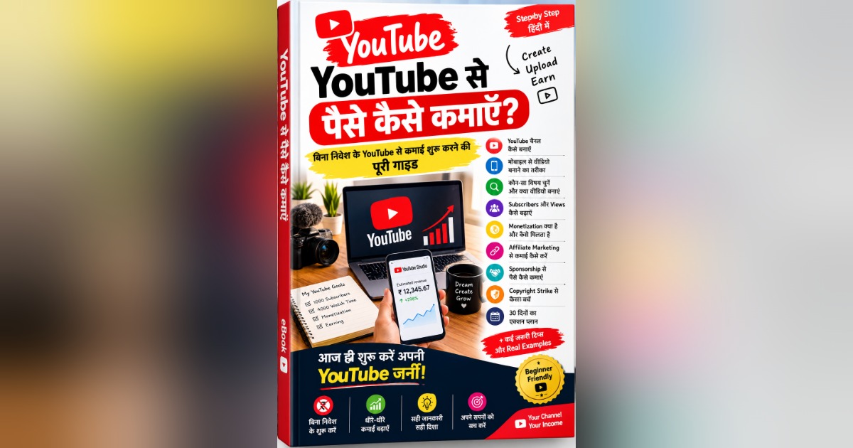 𝐞𝐁-𝐨𝐨𝐤 𝐁𝐚𝐧𝐚𝐨 EBOOK BANAO, LAKHS/MONTH KAMAO ₹59₹1,24995% off 📘 E-BOOK BANAO, LAKHS/MONTH KAMAO eBook बनाने से लेकर Digitally Sell करने तक का Complete Roadmap. यहां आपको मिलेगा E-Book Creation → Design → Marketing, image 2